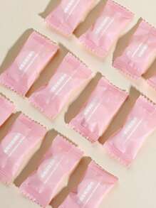 20入組/包壓縮一次性毛巾,無紡布織物便攜旅行潔面,戶外運動 - 粉色 - 查看 2