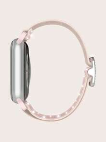 閃光彈性尼龍單環相容於 Apple Watch 錶帶 38 毫米 40 毫米 41 毫米 42 毫米 44 毫米 45 毫米 49 毫米適合女士男士，可調式彈性運動錶帶適用於系列 8 7 6 5 4 3 2 1 SE Ultra - 粉砂色 - 查看 11