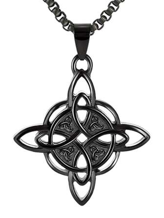 Witch Knot Necklace Black
