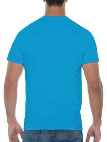 Playera de Algodon Color Turquesa(ENVIO RAPIDO) - 36 - Ver 2
