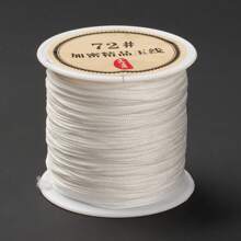1 Rollos De Cerca De 40 Metros De Alambre Trenzado De Jade De Nailon No. 73 De 0.06 Cm Y Cuerda De Cuentas Adecuados Para Brazaletes Y Collares Diy, Fabricación De Joyas Trenzadas De Joyas