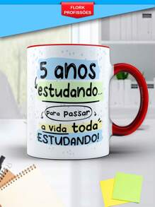 Caneca Personalizada Porcelana Advogado Advocacia Direito Café Chá Presente Canecas Divertidas Fofas Xícara Lembrancinha Xicara 325ml - Vermelho - Visão 2