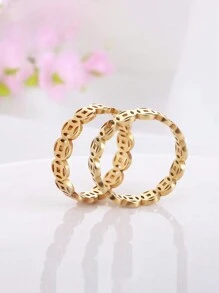 Fashionable And Creative Hollow Out Design Ring For Women Suitable For Daily And Festival Wear