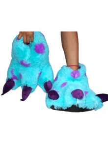 Pantuflas De Garra Azules Moustro Sullivan - Unitalla - Ver 6