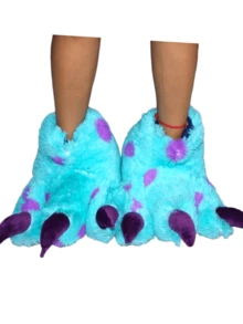 Pantuflas De Garra Azules Moustro Sullivan - Unitalla - Ver 2