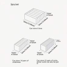 Hộp đựng quần áo vải gấp gọn đựng áo ngực, tất và đồ lót - Hộp đựng đồ lót kiểu ngăn kéo để sắp xếp tủ quần áo Trang trí Trang trí mùa thu Trang trí lễ hội Trang trí phòng Trang trí nhà Trang trí mùa thu Trang trí phòng ngủ - Màu be - Xem 2