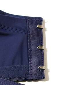 Parifairy 1pc Plus Size Solid Color Elastic Ultra-Thin Underwire Bra, Daily Simplistic Style - Blue - View 9