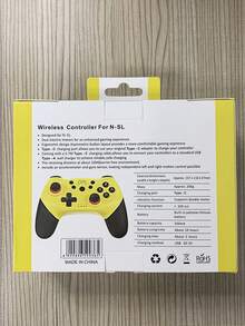 第三方无线游戏控制器，具有唤醒功能和 6 轴陀螺仪运动感应，兼容 Switch Pro - 黃色 - 查看 3