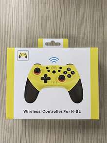 第三方无线游戏控制器，具有唤醒功能和 6 轴陀螺仪运动感应，兼容 Switch Pro - 黃色 - 查看 4