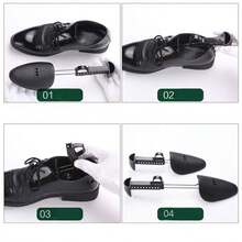 1pair Black Adjustable Shoe Trees, Shaper, Anti-Wrinkle Shoe Lasts, Tool For Preventing Deformation Of Shoes - Black - View 2
