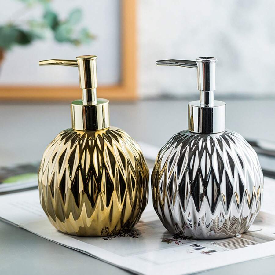 LAOPAO 1只400ml豪華陶瓷洗髮水、沐浴露、乳液分配器,適用於酒店、家庭浴室