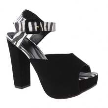 Women Heeled Sandals - màu đen - Xem 2