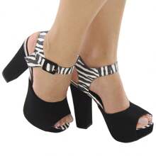 Women Heeled Sandals - màu đen - Xem 1