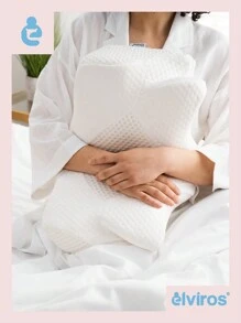 Elviros Cervical Memory Foam Pillow, Contour Pillows for Neck and Shoulder Pain, Ergonomic Orthopedic Sleeping Neck Contoured Support Pillow for Side Sleepers, Back and Stomach Sleepers - 淺灰色 - 查看 6