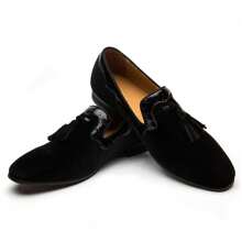 Men's Black Loafers - Stylish And Comfortable Slip-Ons For Everyday Wear Size 8 - 彩色 - 查看 1