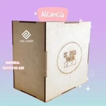 Alcancía Ahorra o Nunca - transparente - Ver 3