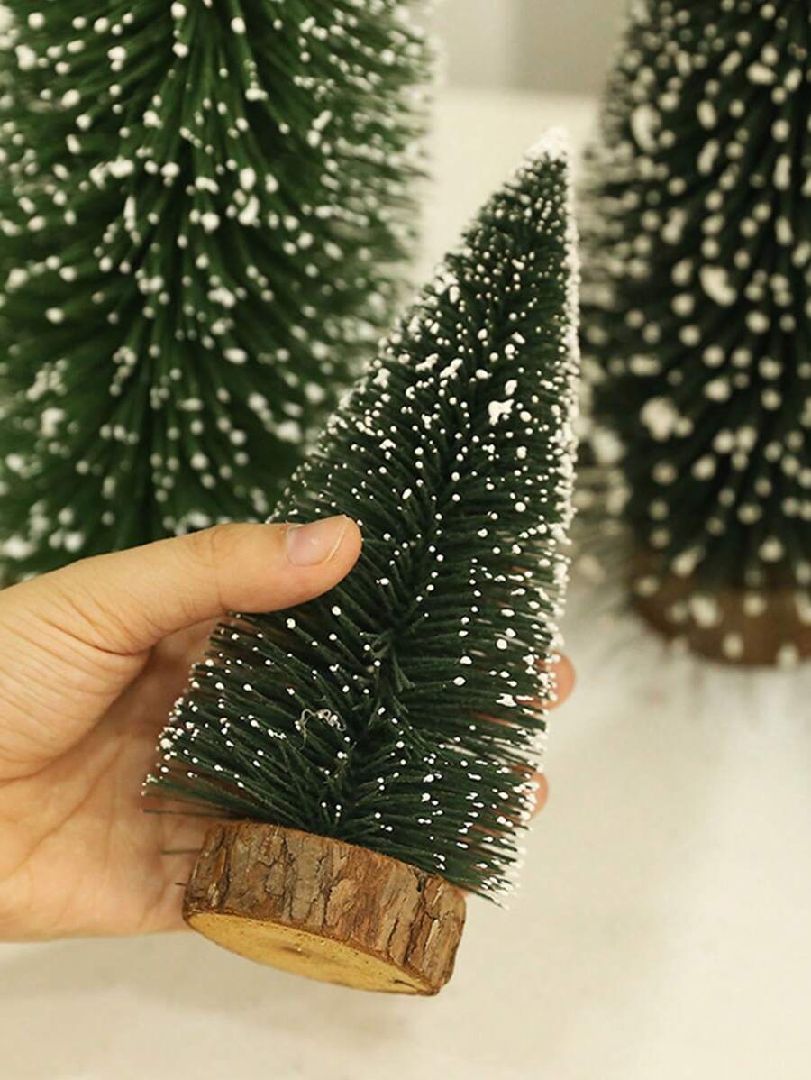 1 Miếng Mini Cây thông noel Đồ trang trí ( Tuyết tùng ) Đối với Bàn , Cửa sổ , Văn phòng , Qủa tặng , Trang trí máy tính để bàn - Nhiều màu - Xem 1