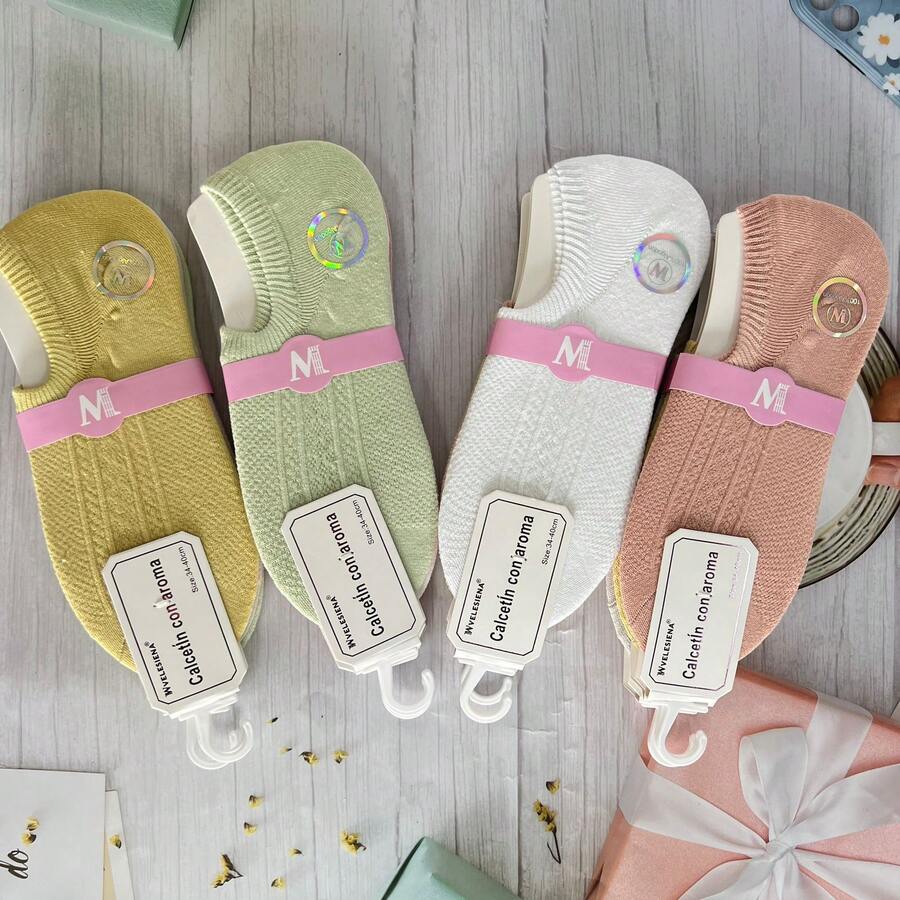 5PARES CALCETINES CON AROMAS PARA MUJER - Multicolor - Ver 1