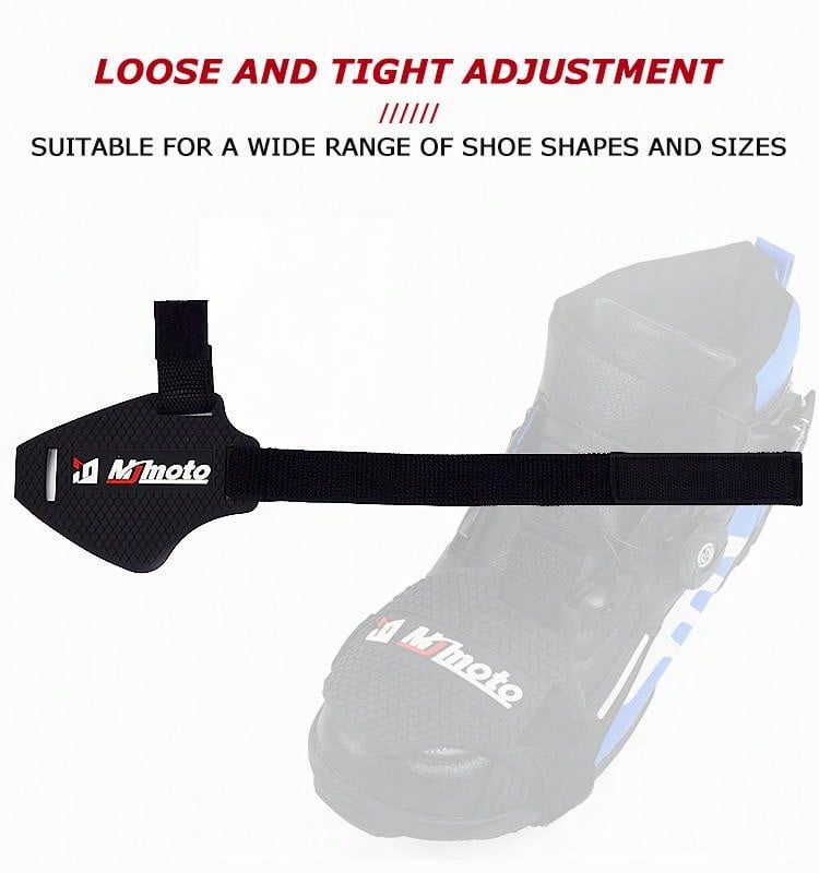 MJMOTO Motorcycle Shift Pad Rubber Boot Protective Cover Adjustable