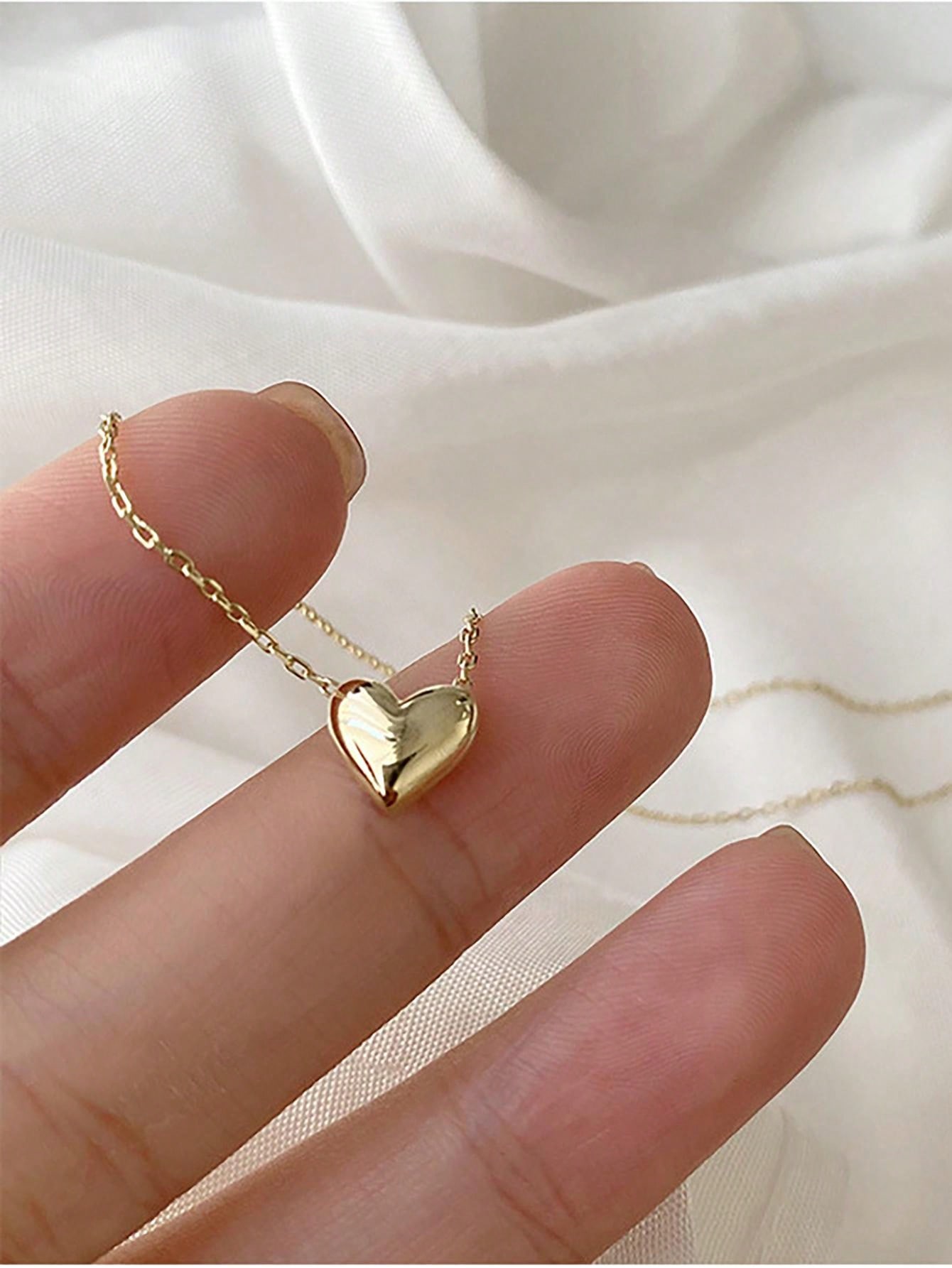 Heart Charm Necklace SHEIN USA