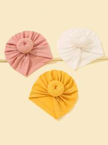3入組寶寶頭箍,舒適時尚的嬰兒頭巾,兒童髮箍 - 彩色 - 查看 2
