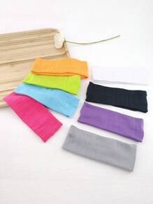 8pcs/pack Ladies' 6cm Headbands, Suitable For Daily Use - Multicolor - View 1