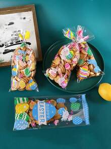 50 Unids/pack Bolsas De Embalaje De Galletas De Caramelo Surtidas - Multicolor - Ver 1