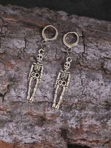 Bông tai lủng lẳng - Bạc - Xem 3