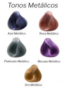 Tinte Profesional Kuul Varios Tonos Metalicos  Küül incluye brocha y peine - Rosa Metalico - Ver 2