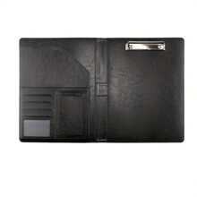 1pc Pu Leather Combination Folder For Clipboards, Business Interview Resumes (Black)