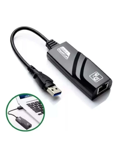 Adaptador Conversor Placa de Rede Externa Rj45 Usb Internet Notebook Pc