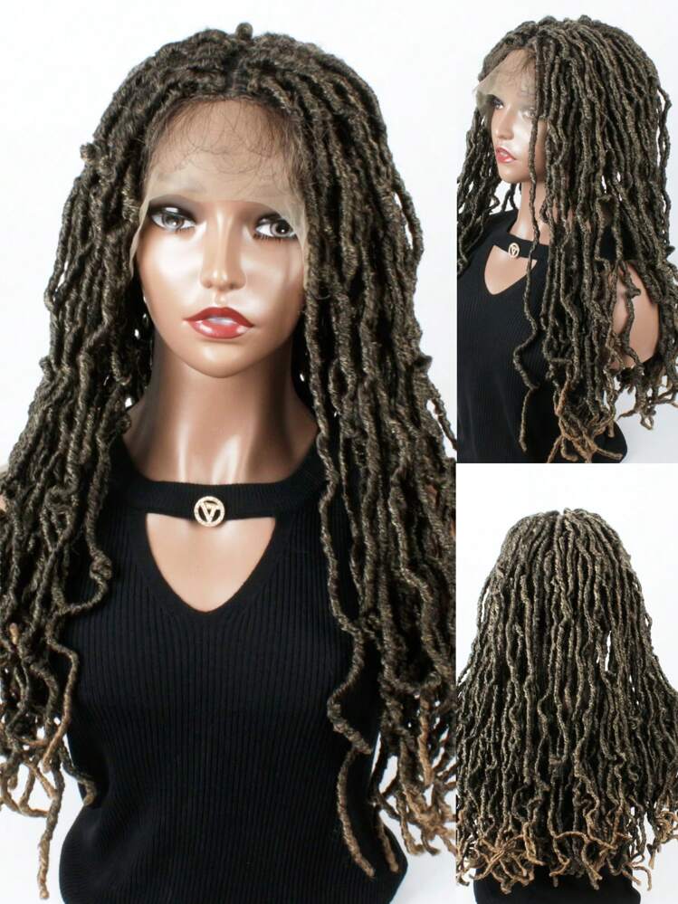 合成毛 フロントレース ロングカール ゴッデスロック クロシェット