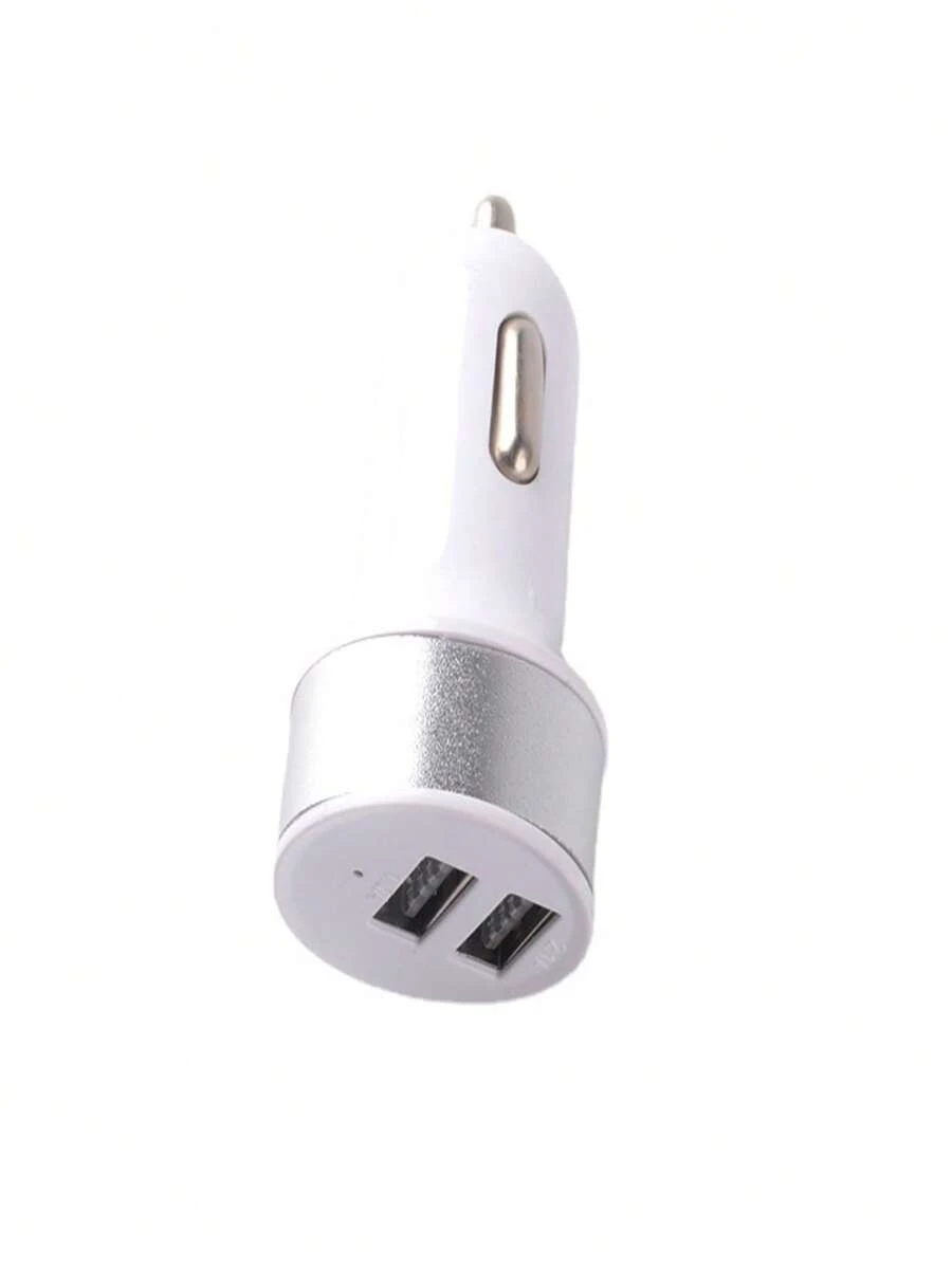 Carregador de carro display digital 1.1a 2.1a porta dupla usb carregador adaptador para o celular - Multicolorido - Visão 1