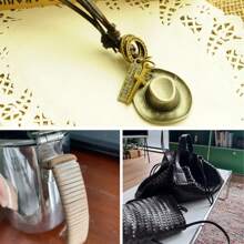 5碼(4.6米)長方形皮革帶DIY首飾製作 - 5碼(4.6米)6*2mm長方形 - 查看 3