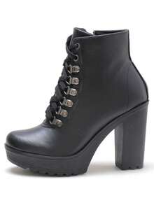 Women Fashion Boots - 黑色 - 查看 3