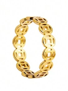Fashionable And Creative Hollow Out Design Ring For Women Suitable For Daily And Festival Wear
