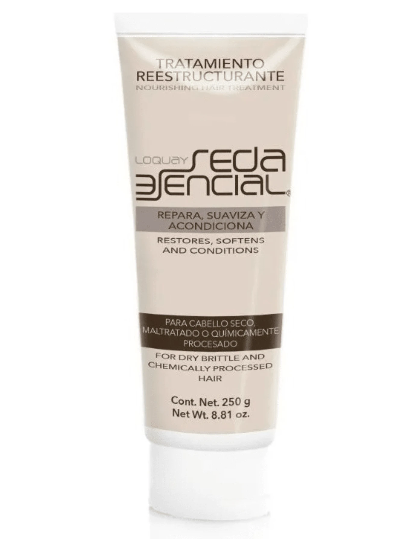 Loquay Tratamiento Reestructurante Seda Esencial 250 G - Blanco - Ver 1