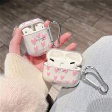 Herz förmige Kopfhörertasche für Valentinstag kompatibel mit AirPods Pro, AirPods 2/3 Schutzhülle, AirPods 4 Kopfhörertasche