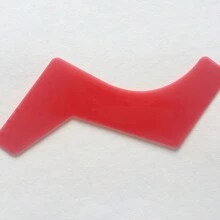 Plantilla De Moldear Barba Multifuncional - Plantilla de peinado de barba roja - Ver 4