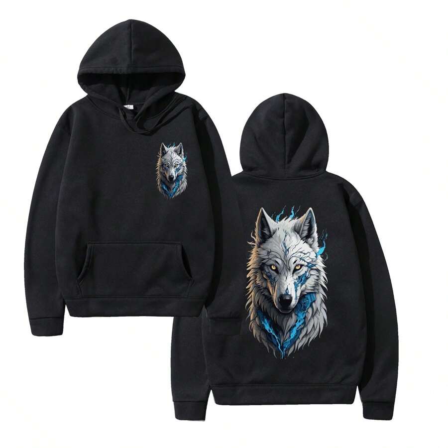 Men Sweatshirts - 黑色 - 查看 1