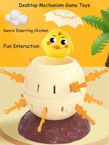 1set Inserted Sword Catapult Fright Duck Toys Board Games Gathering Trick Interactive Game Desktop Puzzle Toys - Multicolor - View 1