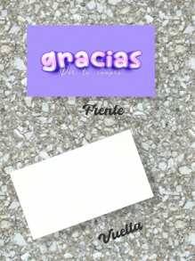 Creative Mariu 100 tarjetas de agradecimiento, gracias por tu compra, 9x5 cm - Morado - Ver 2