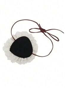 Parche De Ojo De Pirata De Un Solo Ojo, Decoración De Llave Y Cerradura, Encaje Y, Punk, Vintage Y Gótico, Para Halloween, Cosplay Y Fiesta, 1 Ud. - Marrón - Ver 5