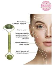 A LITTLE EVERYTHING Jade Roller And Gua Sha Set For Facial Massage - Green - View 2