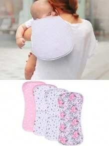 4入組防水嬰兒打嗝布和擦手巾套裝