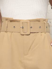 Women Shorts - 杏色 - 查看 5