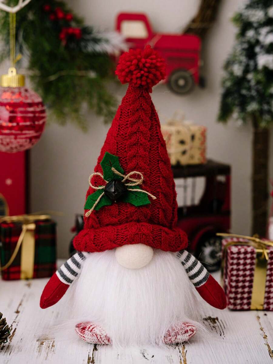 1只聖誕裝飾馴鹿玩偶,帶 Led 燈 - 紅色 - 查看 1