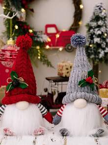 1只聖誕裝飾馴鹿玩偶,帶 Led 燈 - 紅色 - 查看 5