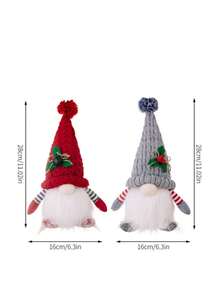 1只聖誕裝飾馴鹿玩偶,帶 Led 燈 - 紅色 - 查看 6