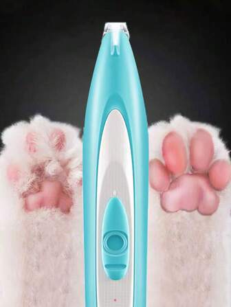 1pc Led Portable Dog Foot Hair Trimmer Pet Cat Grooming Supplies